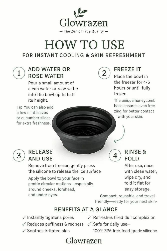 Silicone Face Ice Therapy Bowl