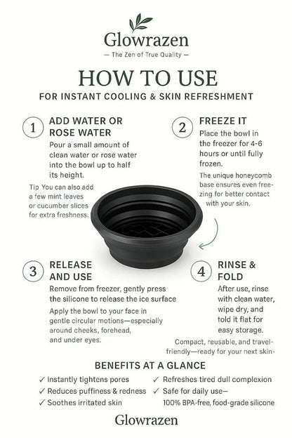 Silicone Face Ice Therapy Bowl