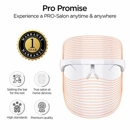 Silicone Light Pink Protouch LED Face Mask