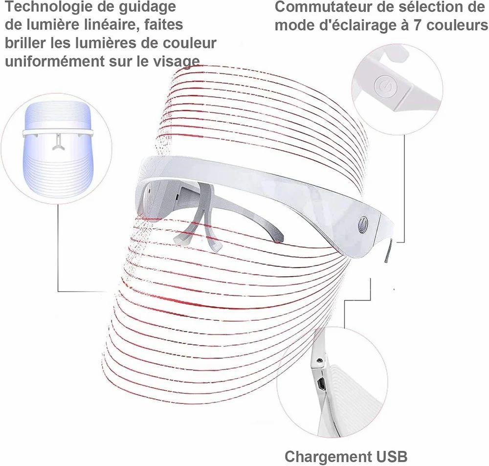 Silicone Light Pink Protouch LED Face Mask