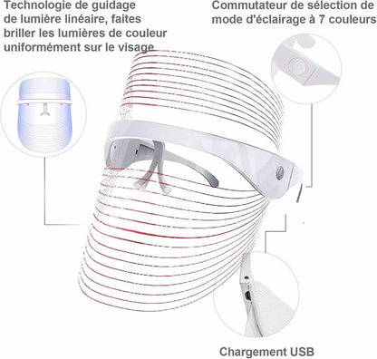 Silicone Light Pink Protouch LED Face Mask