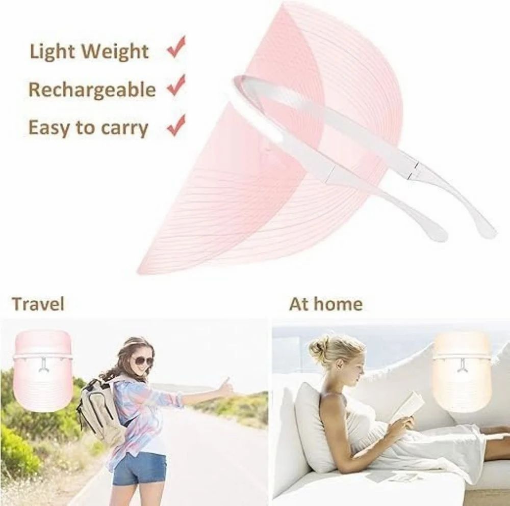 Silicone Light Pink Protouch LED Face Mask